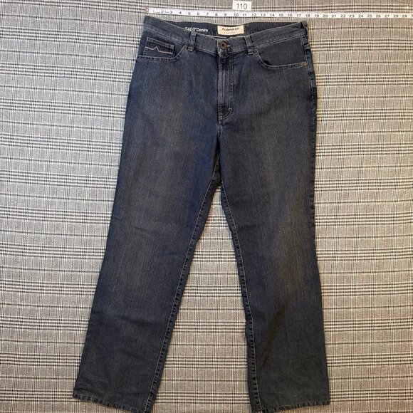 Alberto Men's Jeans Dark Blue Denim Comfort Fit T400 Size 36x36 - Picture 1 of 10